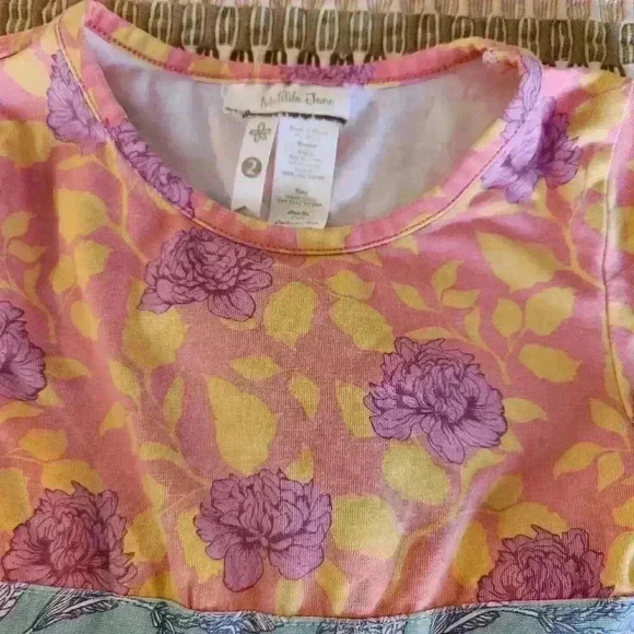 Matilda Jane size 10 Secret Fields Citronella‎ LS floral Dress B16 - Picture 5 of 6